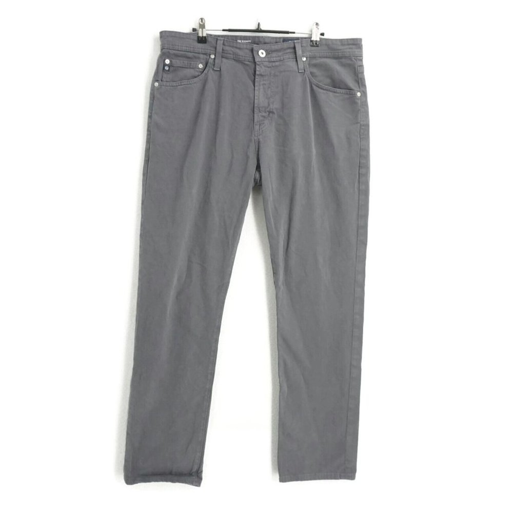 Adriano Goldschmied Mens Pants Everett Slim Straight Gray Size 36 x 30 IN ACTUAL